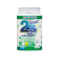 カミ商事 エルモア ピコトイレットペーパー2倍巻 ダブル 50m 12ロール FC560SV