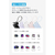 Anker Power Bank (10000mAh, Fusion, Built-In USB-C ケーブル) パープル A1637NV1-イメージ6