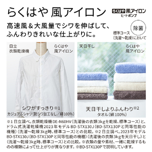 日立 ドラム式洗濯乾燥機 ビッグドラム ダークグレー BD-STX130PR H-イメージ12