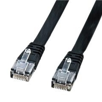 サンワサプライ UTPエンハンスドカテゴリ5より線フラットケーブル(15m) ブラック LAFL515K