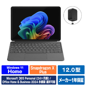 マイクロソフト 特別モデル　2in1 ノートPC  Surface Pro 12 インチ Snapdragon X Plus/16/256 + キーボード(スリムペン付き)ストーン グレー + 45W USB-C 充電器 プラチナ EP2-46399-イメージ1