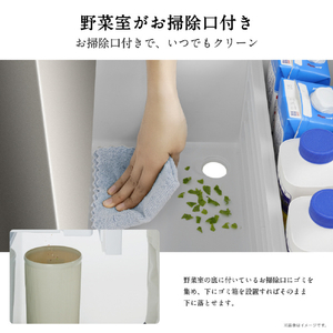 ハイセンス 【右開き】450L 5ドア冷蔵庫 アッシュブラック HR-DC450KB-イメージ9
