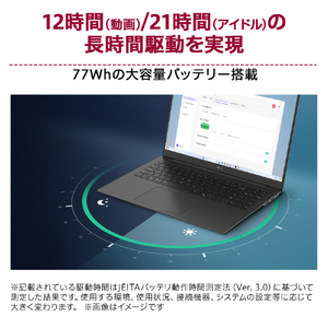 LG Electronics Japan ノートパソコン LG gram Pro 2in1 16 オブシディアンブラック 16T90TP-GA78J-イメージ6