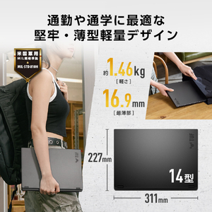 ASUS ノートパソコン ASUS TUF Gaming A14 FA401GM イェーガーグレー FA401GM-AI9R5060-イメージ6